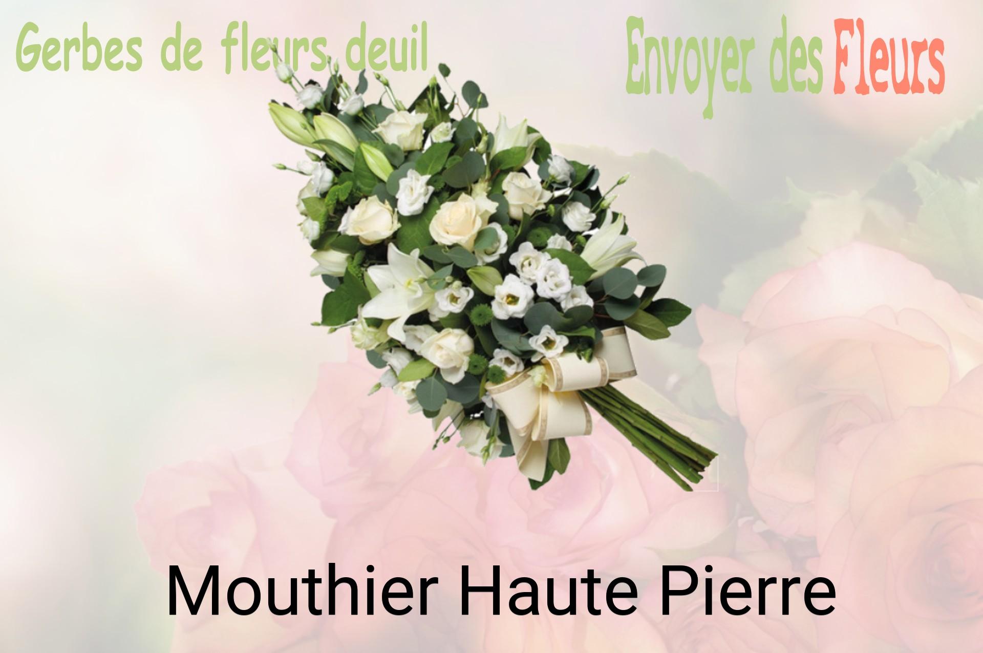 Gerbe de fleurs de deuil livrée à Mouthier-Haute-Pierre
